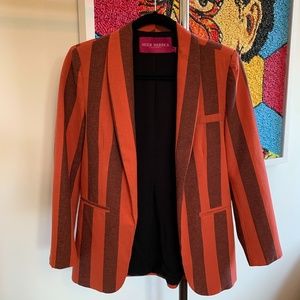 HEIDI MERRICK Striped Blazer SIZE 0